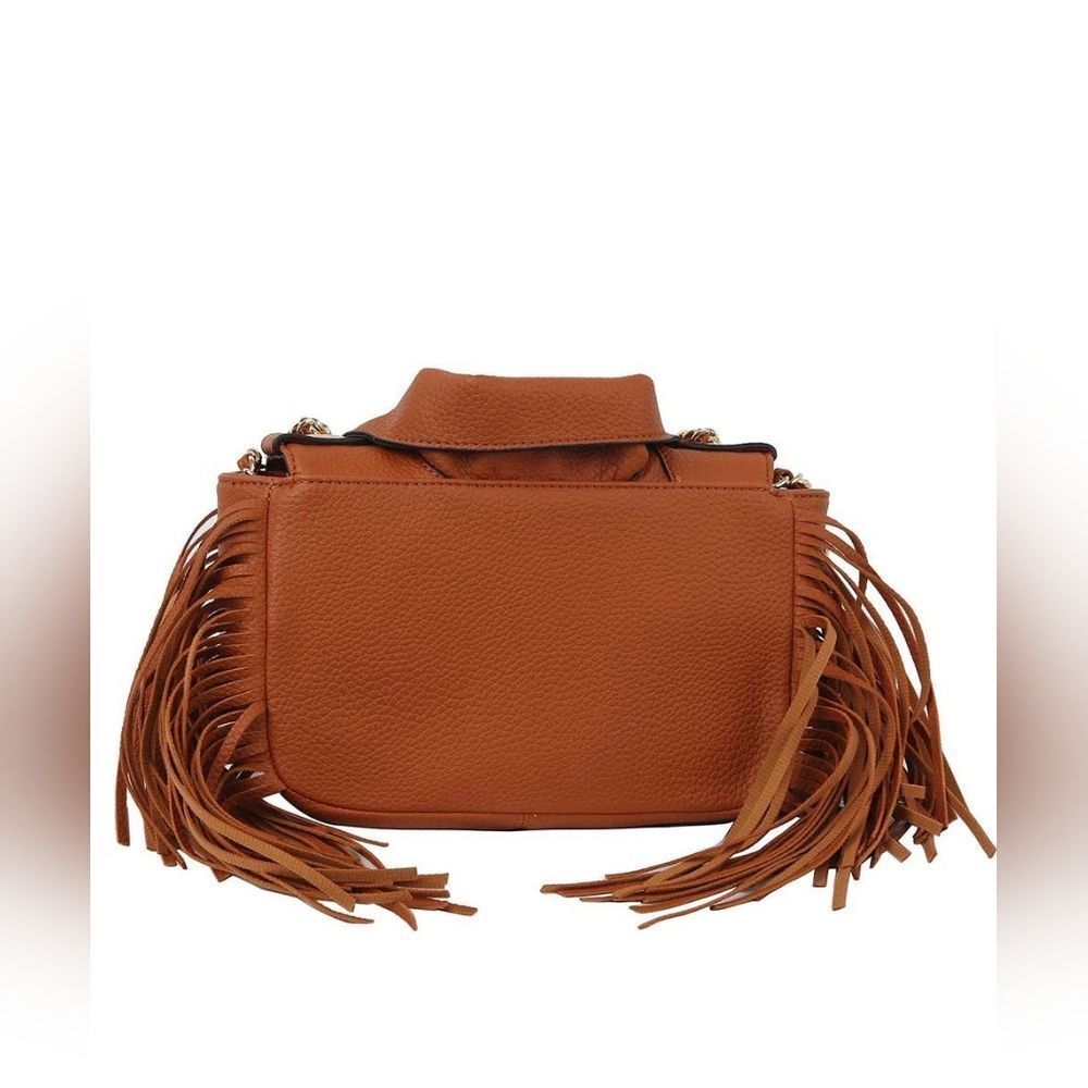 Motorcycle Jacket Fringe Crossbody Bag Satchel - Picture 3 of 6